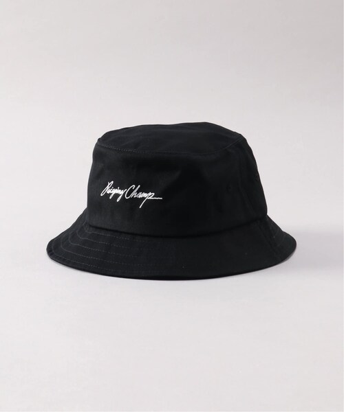 REIGNING CHAMP(レイニングチャンプ)の「Autograph Bucket Hat / ハット(帽子・ブラック/(001)/M/取り寄せ/L)」の1枚目の写真
