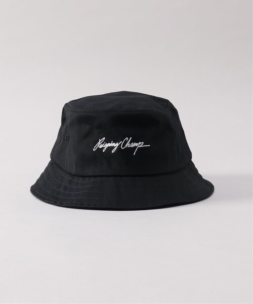REIGNING CHAMP(レイニングチャンプ)の「Autograph Bucket Hat / ハット(帽子・ブラック/(001)/M/取り寄せ/L)」の3枚目の写真