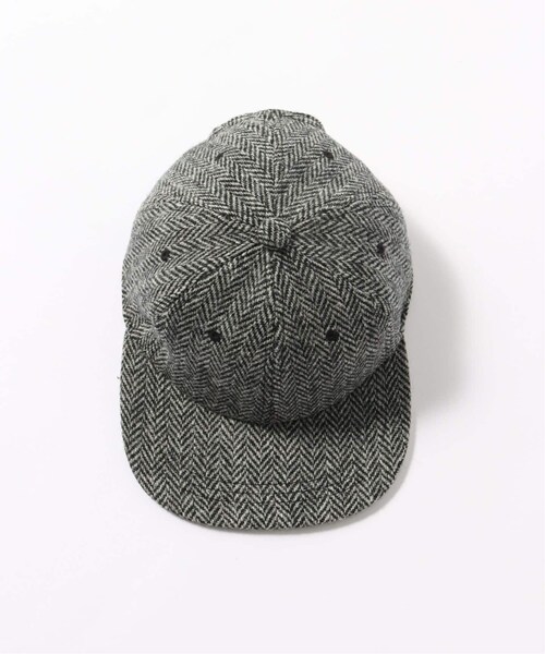 B.C STOCK（ベーセーストック）の「ハリスツイード ベースボールキャップ（帽子・ブラック A/(002)/フリー/在庫あり）」の8枚目の写真