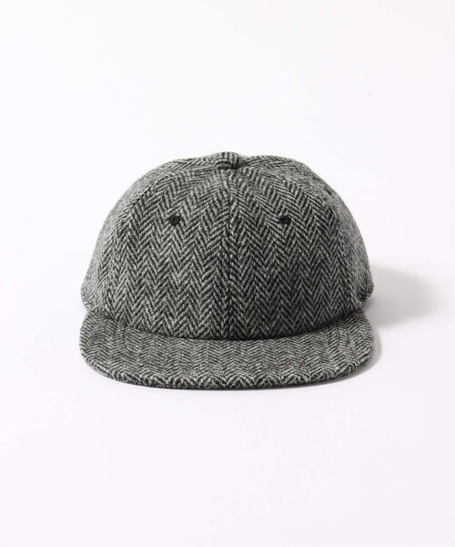 B.C STOCK（ベーセーストック）の「ハリスツイード ベースボールキャップ（帽子・ブラック A/(002)/フリー/在庫あり）」の5枚目の写真