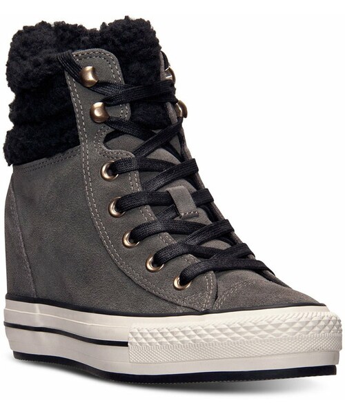 Converse（コンバース）の「Converse Women's Chuck Taylor All Star Platform Plus Hi  Suede Casual Sneakers from Finish Line（その他シューズ）」 - WEAR