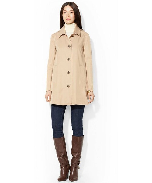 lauren ralph lauren hooded trench coat