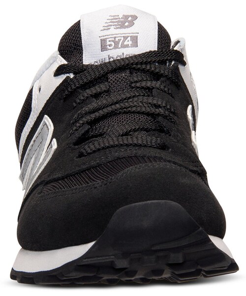 NEW BALANCE（ニューバランス）の「New Balance Women's 574 Casual Sneakers from Finish Line（スニーカー・レディース・BLACK・5/7/10/6.5/6/9/8.5/7.5/11/5.5/8/9.5）」の2枚目の写真