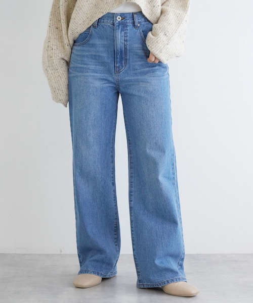 w closet（ダブルクローゼット）の「ハート柄刺繍デニムパンツ