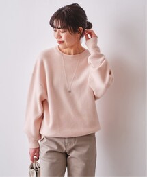 25SS✨スピックアンドスパン Higuchi*Sリバーシブルスウェット ピンク