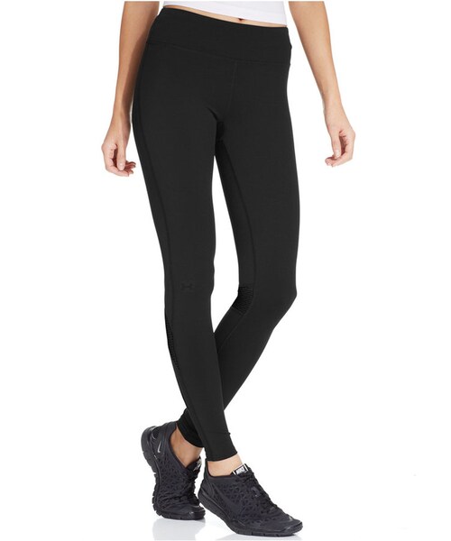 UNDER ARMOUR(アンダーアーマー)の「Under Armour Fly By Tight Active Leggings(その他パンツ・レディース・Black/Black・L/XL)」の1枚目の写真