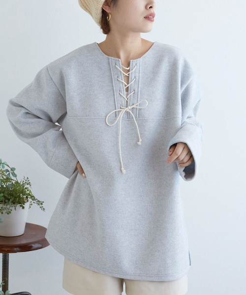 w closet（ダブルクローゼット）の「レースアップトレーナー（）」 - WEAR