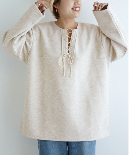 w closet（ダブルクローゼット）の「レースアップトレーナー（）」 - WEAR