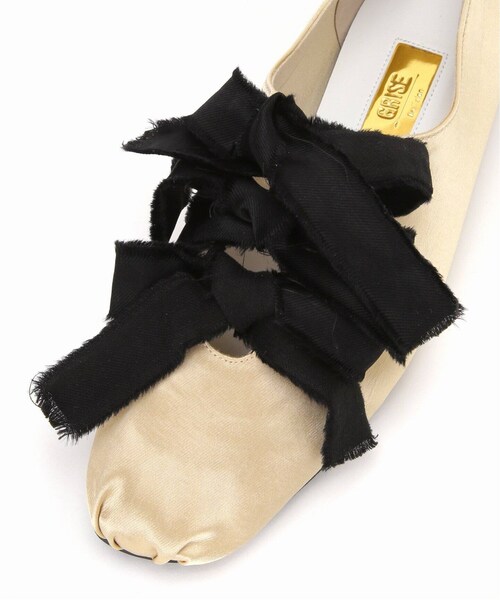 【新品】LE TALON GRISE ルタロン　サテンリボンバレリーナ GRISEサテンリボンバレリーナ | ルタロン(LE TALON) | マルイ