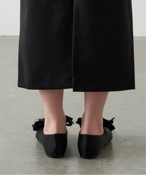 【新品未使用】LE TALON GRISE サテンリボンバレリーナ ブラック 追加》GRISEサテンリボンバレリーナ（バレエシューズ）｜LE