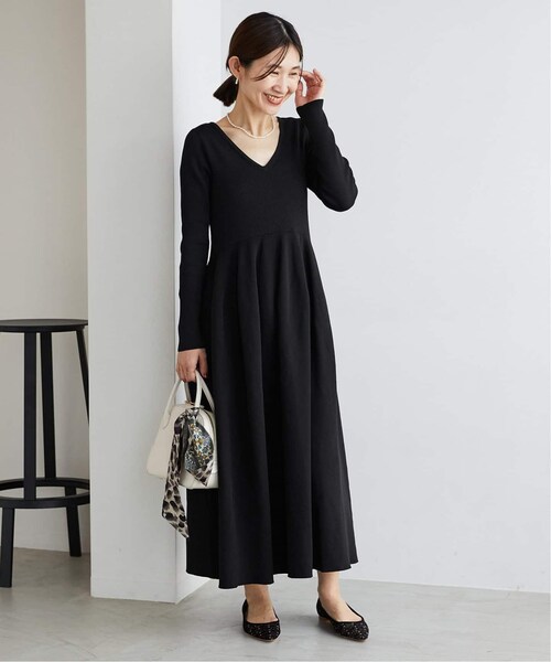 【美品】VERMEIL par iena フォルムニットフレンチワンピース　青 楽天市場】【SALE／30%OFF】フォルムニット フレンチワンピース