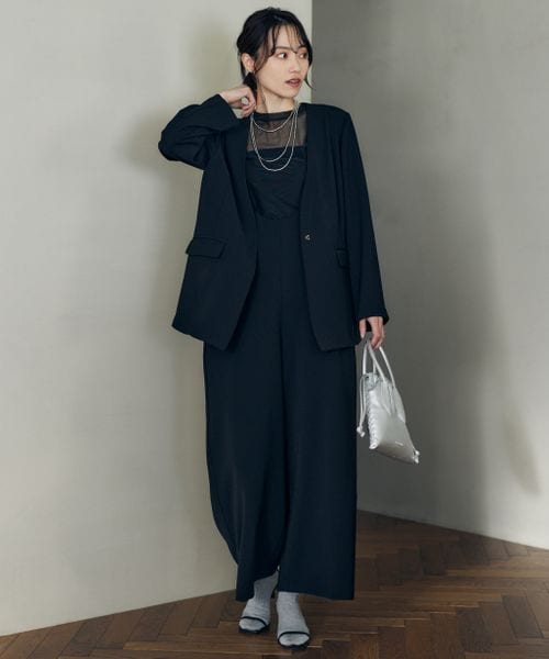 美品BARNYARDSTORM ダブルクロスジャケット　ブラック　１サイズ BARNYARDSTORM｜ダブルクロスジャケット | Rakuten Fashion(楽天