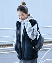 B.C STOCK（ベーセーストック）の「sherpa zip vest（ジャケット/アウター）」