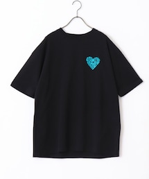 ハート刺繍Tシャツ