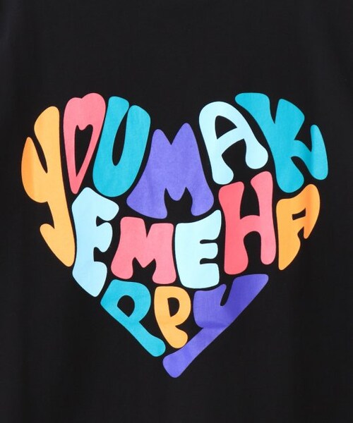 OUTLET(アウトレット)の「ハート刺繍Tシャツ(トップス・レディース・クロ/ブルー/オフシロ/オートミール・FREE)」の16枚目の写真