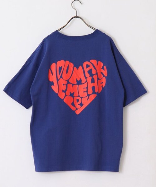 OUTLET(アウトレット)の「ハート刺繍Tシャツ(トップス・レディース・クロ/ブルー/オフシロ/オートミール・FREE)」の19枚目の写真