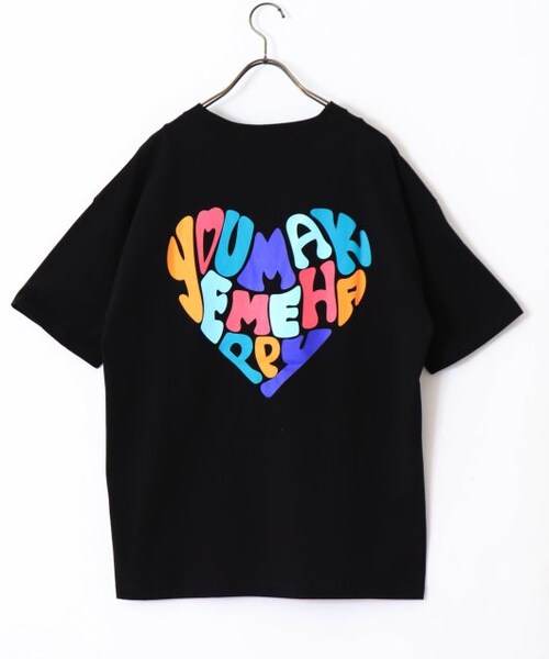OUTLET(アウトレット)の「ハート刺繍Tシャツ(トップス・レディース・クロ/ブルー/オフシロ/オートミール・FREE)」の15枚目の写真