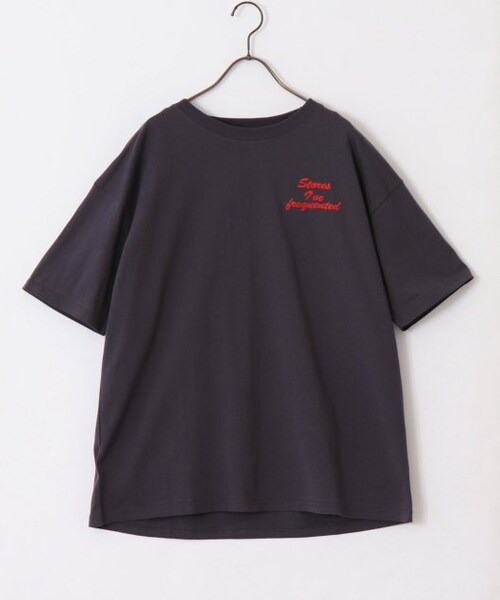 OUTLET(アウトレット)の「アソートプリントTシャツ(トップス・レディース・ブルー/ピンク/スミクロ・FREE)」の3枚目の写真