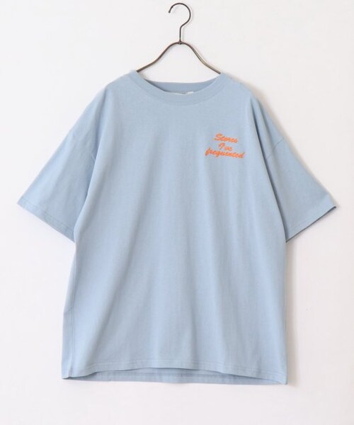 OUTLET(アウトレット)の「アソートプリントTシャツ(トップス・レディース・ブルー/ピンク/スミクロ・FREE)」の1枚目の写真