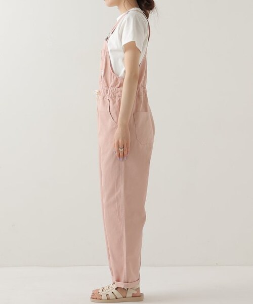 OUTLET（アウトレット）の「オーバーオールパンツ（オールインワン・サロペット・レディース・ピンク・FREE）」の4枚目の写真