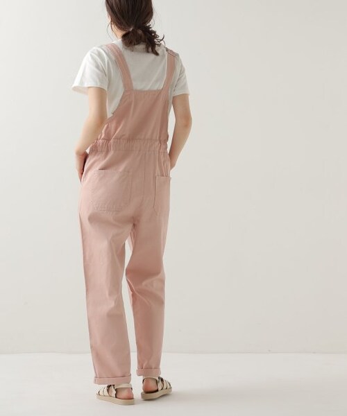 OUTLET（アウトレット）の「オーバーオールパンツ（オールインワン・サロペット・レディース・ピンク・FREE）」の2枚目の写真