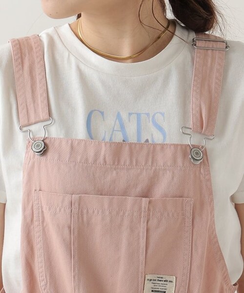 OUTLET（アウトレット）の「オーバーオールパンツ（オールインワン・サロペット・レディース・ピンク・FREE）」の7枚目の写真