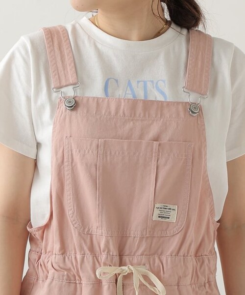 OUTLET（アウトレット）の「オーバーオールパンツ（オールインワン・サロペット・レディース・ピンク・FREE）」の8枚目の写真