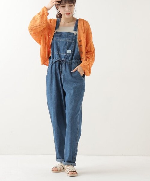 OUTLET（アウトレット）の「オーバーオールパンツ（オールインワン・サロペット・レディース・キナリ/フェード・FREE）」の7枚目の写真