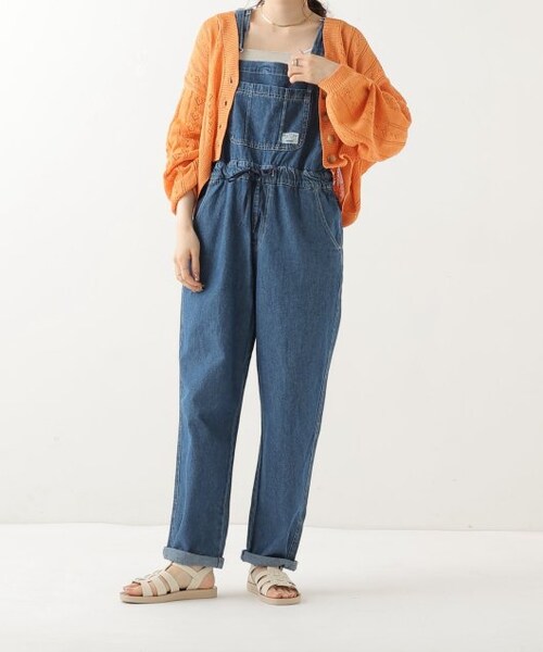 OUTLET（アウトレット）の「オーバーオールパンツ（オールインワン・サロペット・レディース・キナリ/フェード・FREE）」の2枚目の写真