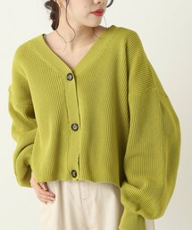 OUTLET（アウトレット）の「畦編みVネックカーディガン（その他）」
