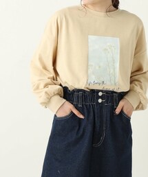 OUTLET（アウトレット）の「転写プリントTシャツ（トップス）」