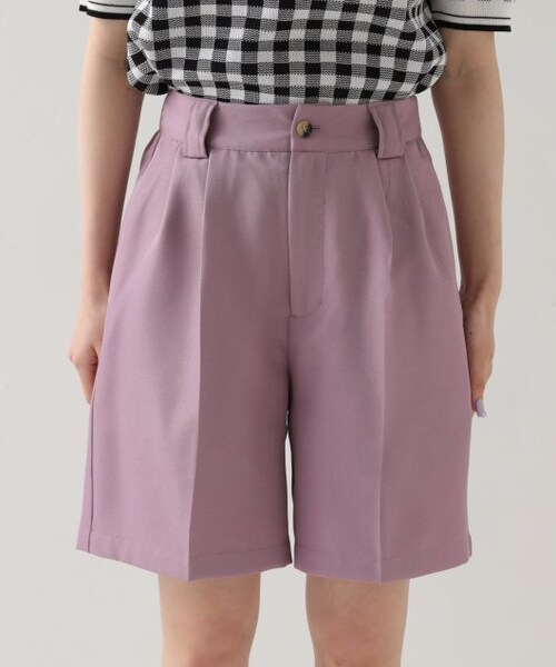 OUTLET(アウトレット)の「タックショートパンツ(パンツ・レディース・クロ/カーキ/パープル/グレージュ・FREE)」の11枚目の写真
