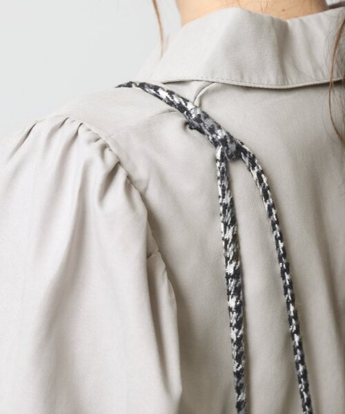 OUTLET(アウトレット)の「起毛チェック柄サロペット(オールインワン・サロペット・レディース・ブラウン/チャコールグレー・FREE)」の8枚目の写真