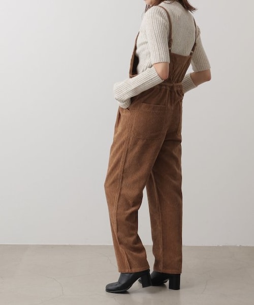 OUTLET(アウトレット)の「コーデュロイサロペット(オールインワン・サロペット・レディース・グリーン/ブラウン/キナリ・FREE)」の22枚目の写真