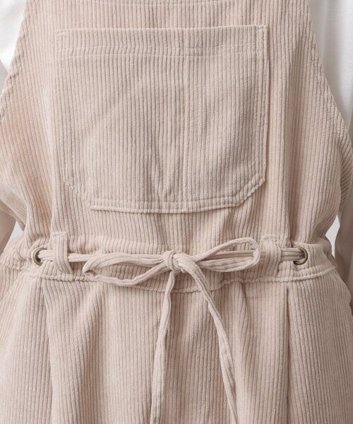 OUTLET(アウトレット)の「コーデュロイサロペット(オールインワン・サロペット・レディース・グリーン/ブラウン/キナリ・FREE)」の13枚目の写真