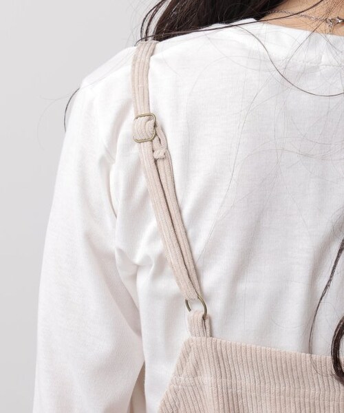 OUTLET(アウトレット)の「コーデュロイサロペット(オールインワン・サロペット・レディース・グリーン/ブラウン/キナリ・FREE)」の9枚目の写真