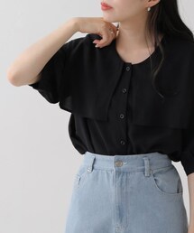 OUTLET（アウトレット）の「2WAYビックカラーシャツ（トップス）」