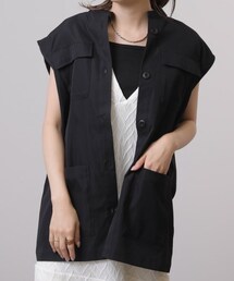 OUTLET（アウトレット）の「ミリタリーベスト（ジャケット/アウター・レディース）」