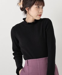 OUTLET（アウトレット）の「フリルハイネックプルオーバー（トップス）」