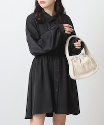 OUTLET（アウトレット）の「ウエストシャーリングミニワンピース（ワンピース/ドレス）」