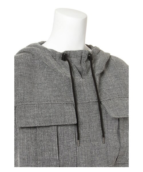 G.V.G.V.（ジーヴィージーヴィー）の「BASKET-WEAVE CARGO ANORAK（パンツ・レディース・GREY・36）」の4枚目の写真