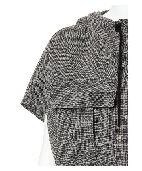 G.V.G.V.（ジーヴィージーヴィー）の「BASKET-WEAVE CARGO ANORAK（パンツ・レディース・GREY・36）」の6枚目の写真