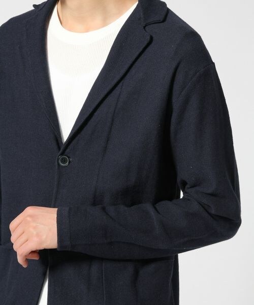 RAGEBLUE（レイジブルー）の「リネンニットテーラードジャケット（ジャケット/アウター・メンズ・グレー/ネイビー・Ｍ/Ｌ）」の7枚目の写真