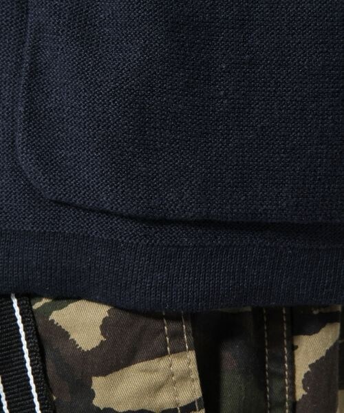 RAGEBLUE（レイジブルー）の「リネンニットテーラードジャケット（ジャケット/アウター・メンズ・グレー/ネイビー・Ｍ/Ｌ）」の10枚目の写真