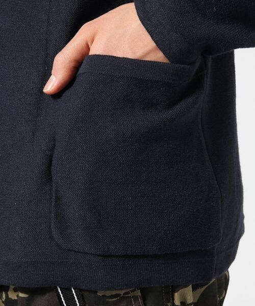 RAGEBLUE（レイジブルー）の「リネンニットテーラードジャケット（ジャケット/アウター・メンズ・グレー/ネイビー・Ｍ/Ｌ）」の9枚目の写真