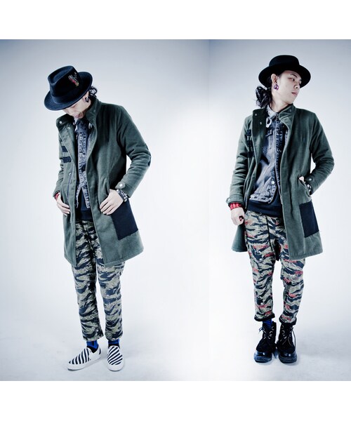 Slightly Numb（スライトリーナム）の「HEADBANGER CAMO PANTS（パンツ・Black Stitch/Red Stitch・01/02/03）」の5枚目の写真