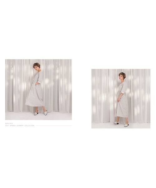 Marjorie（マージョリー）の「百搭便鞋，淺口小牛皮低跟鞋(真皮)（シューズ・レディース・白/黑・230/235/240/245/225）」の3枚目の写真