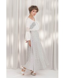 Marjorie | 渡假氛圍，異國風雪紡褲裙(スカート)