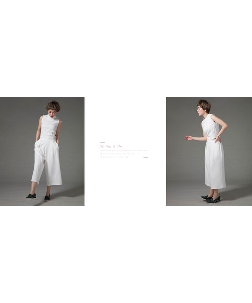 Marjorie（マージョリー）の「簡型小時代，黑白彈性極簡寬褲（パンツ・レディース・白/黑・F）」の3枚目の写真