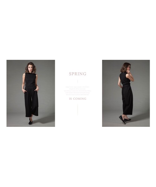 Marjorie（マージョリー）の「簡型小時代，黑白彈性極簡寬褲（パンツ・レディース・白/黑・F）」の6枚目の写真